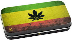 Μεταλλική Ταμπακιέρα V-syndicase Tin Box Rasta Leaf