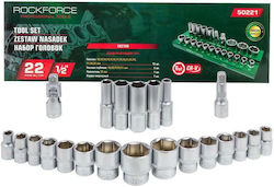 Rockforce Карудаки с Каре Приемник 1/2" Комплект 22бр