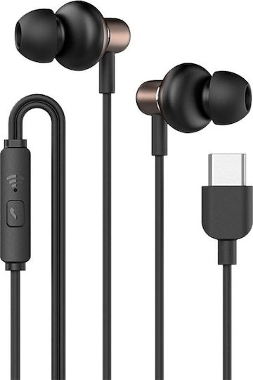 Sonic Gear Hyperbass Buds 1 In-ear Handsfree Headphones with Connector USB-C Gunmetal