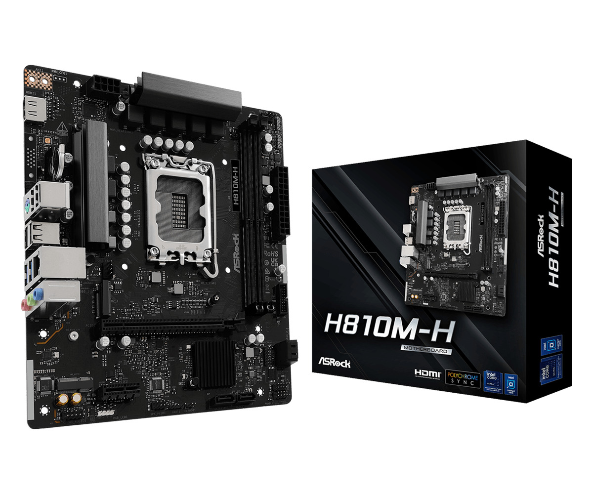 ASRock H810M-H Motherboard Micro ATX με Intel 1851 Socket