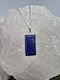 Lapis Lazuli Necklace with Silver Bezel and Steel Chain – 24 cm