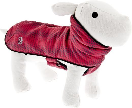 Ferribiella Air Coat Pink Windproof Dog Coat with 33cm Back Length