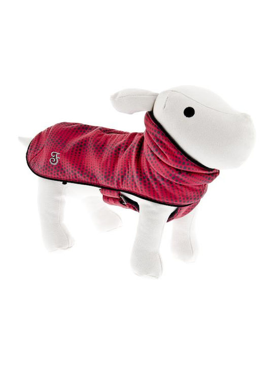 Ferribiella Air Coat Pink Windproof Dog Coat with 30cm Back Length