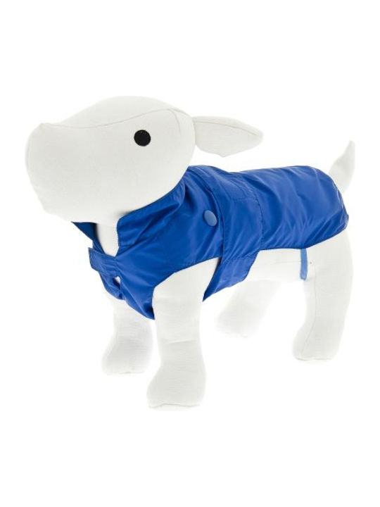 Ferribiella Blue Waterproof Dog Coat with 27cm Back Length