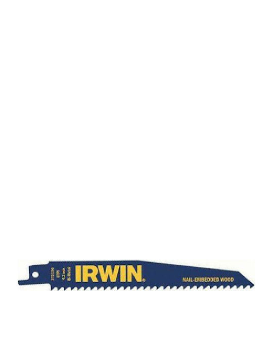 Irwin Reciprocating Saw Blade 150mm 6 Tpi Wood Nails 5pcs