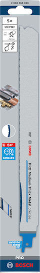 Bosch Jig Saw Blade Pro Medium-thick Metal Precise S1237bef 1.1 X 25 X 300mm 5 Pieces