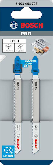 Bosch T-Schaft Sägeblatt Aluminium T127d 100 mm 2 Stück