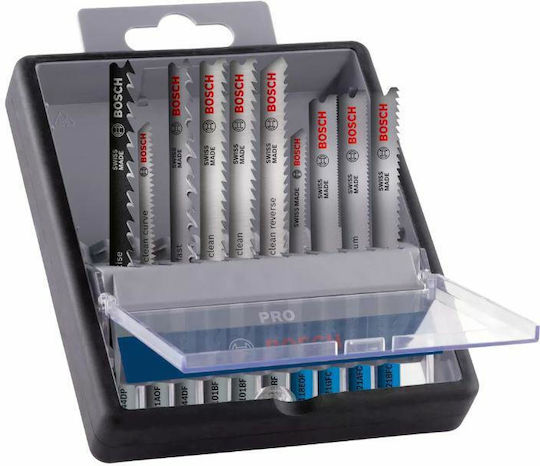 Set de lame pentru fierăstrău Bosch cu prindere tip T Pro Wood Metal 100mm 10 bucăți