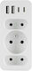Plastrol Steckdosenleiste mit USB-A und 2 USB-C ohne Kabel