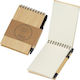 Mini Spiral Notebook Bamboo Pen 10x1.5x15cm