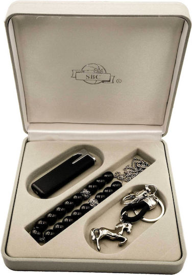 K7-2849-082/1 Worry Bead-Keychain-Lighter Set