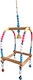 Papageienspielzeug Holzperlen H:25cm 9×9cm
