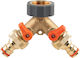 2-Way Divider G 3/4"x G 3/4" Brass Valves Brass Soft