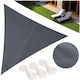 Plonos Dreieck Sonnensegel Gray 4m 180gr/m²