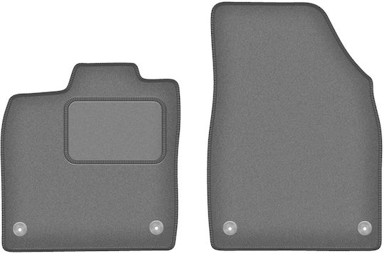 Wielganizator Vordere Matten 2Stück aus Teppichboden für Volkswagen ID.3 2019 Gray