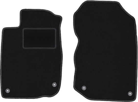 Front Black Floor Mats Honda CR-Z Coupe 2010-2016