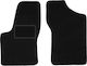 Front Black Car Mats Fiat Seicento Hatchback 1998-2010