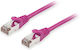 Equip S/FTP Cat.6a (Gigabit) Мрежов Кабел Ethernet 0.5м Лилав