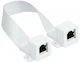Alcasa U/UTP Netzwerkkabel Ethernet 0.3m Weiß