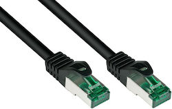 Alcasa S/FTP Cat.6a Мрежов Кабел Ethernet 10м Черен