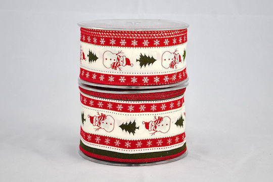 Christmas Ribbon Snowman