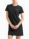 Καλοκαιρινό Mini T-shirt Φόρεμα Black