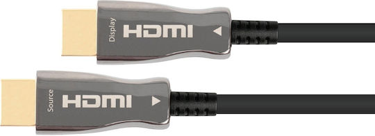 Python HDMI 2.1 Ultra High Speed 48Gbps 4K 120Hz HDR VRR Cable HDMI male - HDMI male 20m Μαύρο