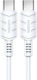 Kakusiga Ksc-710 USB 2.0 Cable USB-C male - USB-C 60W Λευκό 1.2m KSC-710-CC-WH