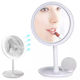 Oglindă de machiaj cu lumină și ventilator