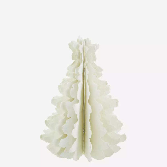 Decorațiune de Crăciun Material textil Braduleț 23cm. Alb