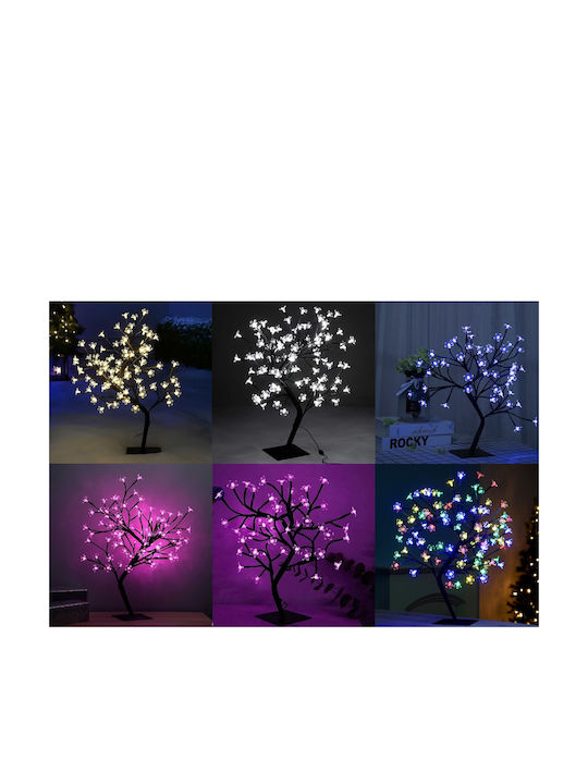 Beleuchtet Weihnachtsdekoration Baum Kirschen Natürliches Erscheinungsbild 14cm Elektrisch Schwarz