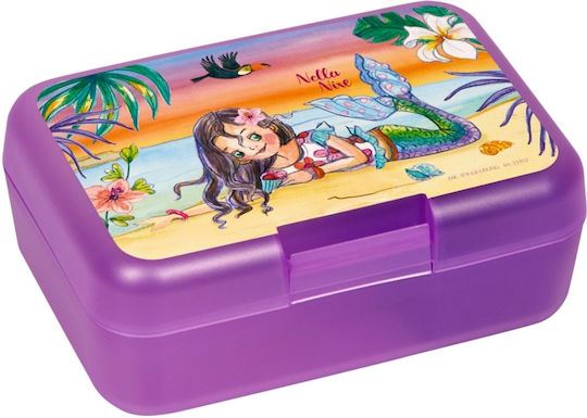 Die Spiegelburg Nella Mermaid Plastic Kids Food Container Purple 17 x 12 x 6.5cm