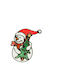Gel Fenster- & Glassticker Weihnachtsfiguren 8x35cm Schneemann