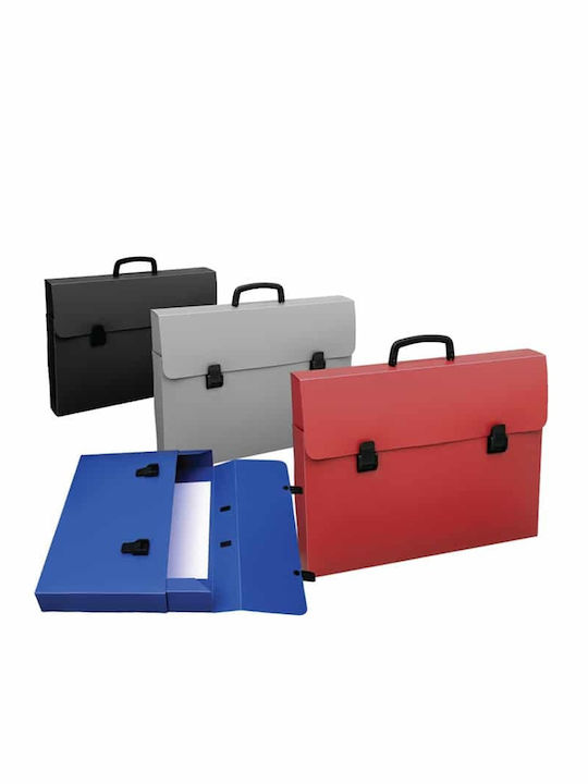 Plastic Drafting Bag with Buckle and Handle 38x4x27cm Black