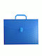 Tasche für Entwürfe mit Schnalle und Handgriff 24.5x4x34cm Blau