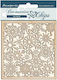 Dekorative Chipboard Wintergeschichten Schneeflocken 14x14cm Stamperia