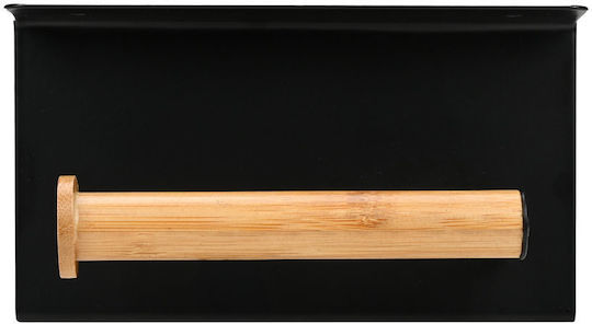 Estia Стенен Държач за Хартия Bamboo Essentials Черен