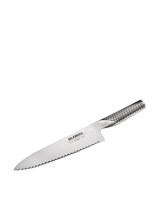 Global G-22 Bread Knife Cromova 18 Steel 20cm Serrated