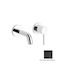 Paini Built-in Mixer & Spout Set for for Bathroom Sink Black
