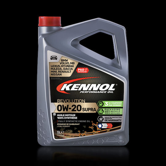 Kennol Revolution Supra Synthetic Car Oil 0W-20 5lt