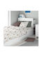Dimcol Σετ Σεντόνια Μονά Βαμβακερά Λευκό 160x240cm 3τμχ