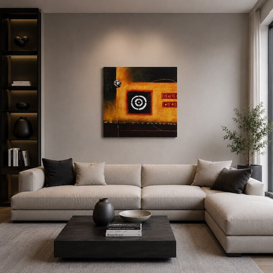 Inart Circled Πίνακας σε Καμβά 60x60cm