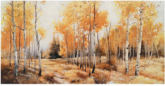 Inart Fortree Εξάπτυχος Πίνακας σε Καμβά 120x60cm Inart Fortree Εξάπτυχος Πίνακας σε Καμβά 120x60cm