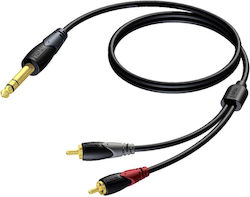 Procab PRD-000020402 6.3mm male - 6.3mm male 3m