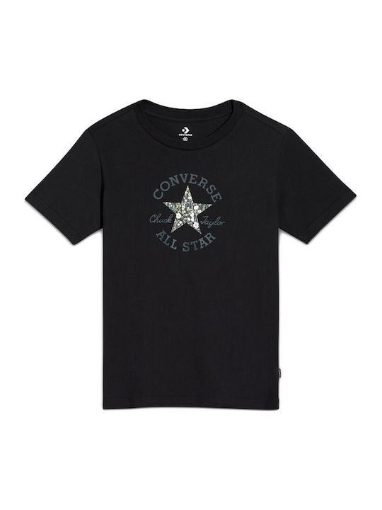 Chuck Taylor Γυναικείο T-shirt Floral Μαύρο