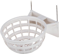 Suport din plastic pentru fire de cuib atârnabil pentru păsări Copele Dimensiuni: 10x6cm Suport din plastic pentru fire de cuib atârnabil pentru păsări Copele Dimensiuni: 10x6cm