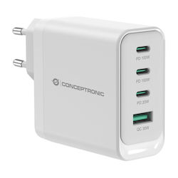 Conceptronic ALTHEA22W100 Адаптер 100W с Кабел USB-C