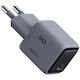 Aukey Φορτιστής Χωρίς Καλώδιο GaN με Θύρα USB-C 30W Power Delivery Γκρι (PA-C1 Comet)