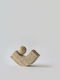 Поставка за книги Equi Travertine бежова 15×6×15 см Hintsdeco