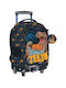 Must Team School Bag Trolley Elementary, Elementary Black with Water Bottle Holder 30Liters